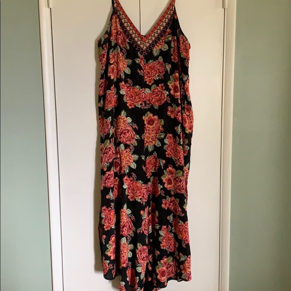 Xhilaration Floral Wide Leg Jumper 2x Plus Size
